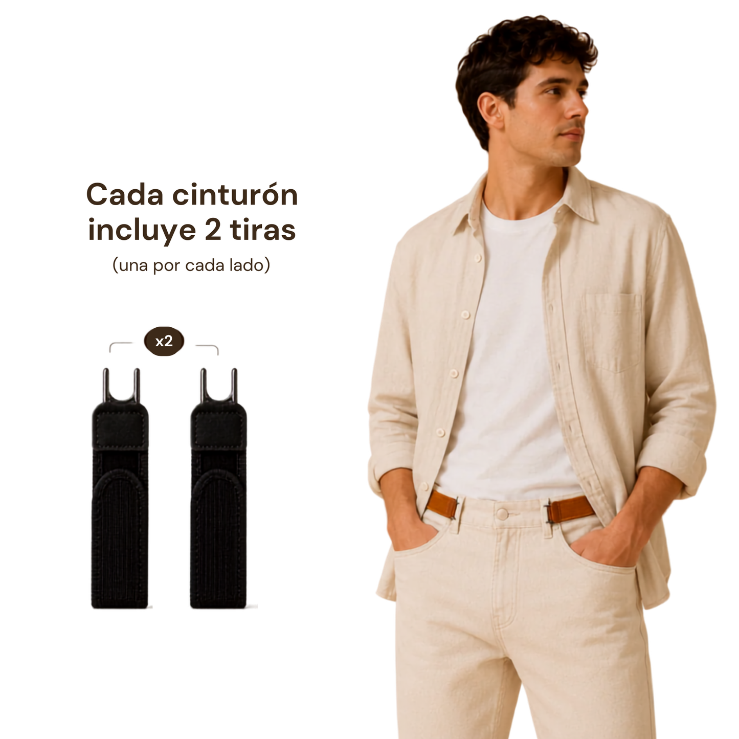 Cinto Sin Hebilla de Máxima Comodidad